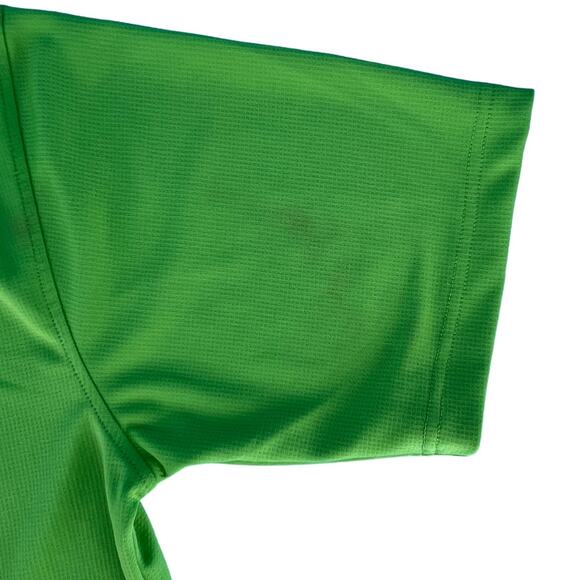 Ultra Club Cool & Dry US Foods 3 Button Polo Tee Shirt Top Medium Solid Green - Picture 8 of 15